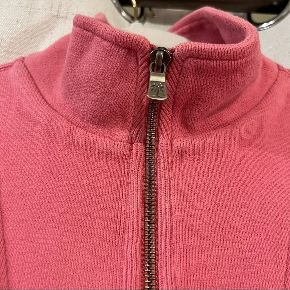 TOMMY Bahama Quarter Zip Pullover in Pink, Size Small - Picture 3 of 9